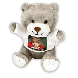 Voici le modèle ourson de peluche personnalisée que j’ai offert à ma nièce.
